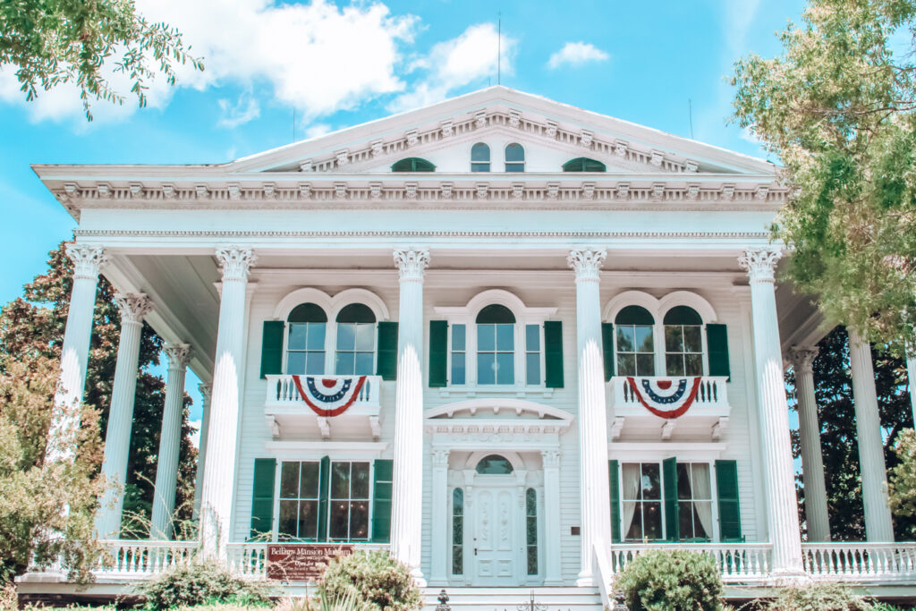 Outside of the Bellamy Mansion Museum, one of the best museums in Wilmington