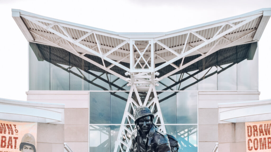 View of the Airborne & Special Operations Museum Foundation, one of the best rainy day activities in Fayetteville, NC