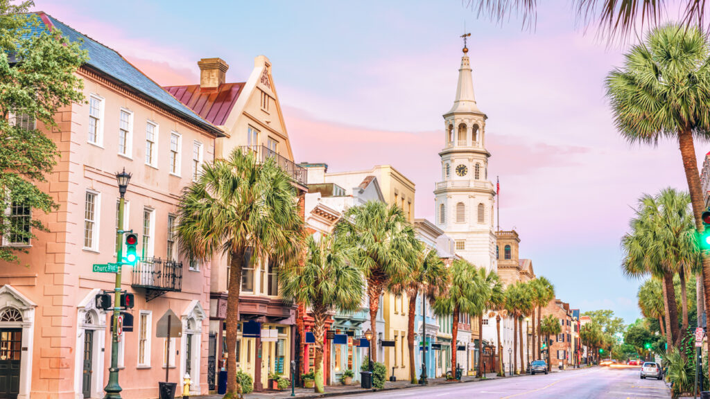 Street in Charleston, one of the best weekend trips from Raleigh, NC