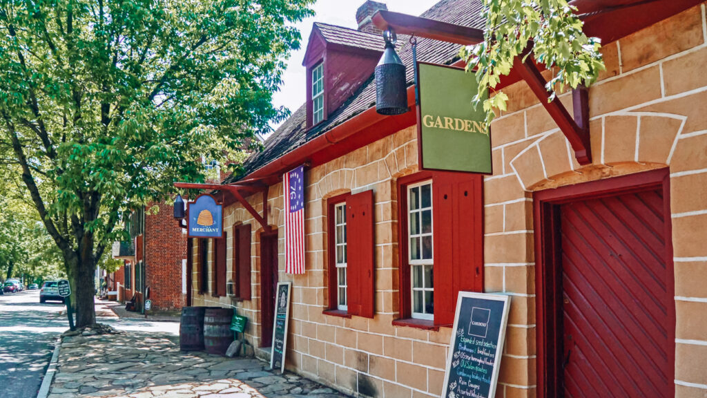 Buildings at Old Salem Museums & Gardens, one of the best things to do in Winston-Salem