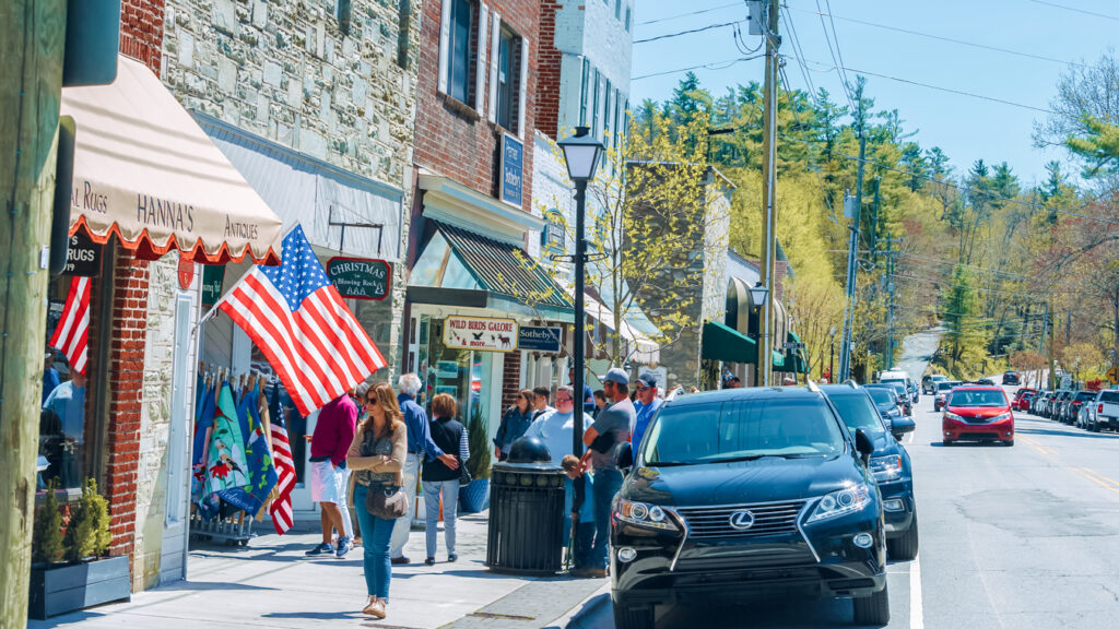 Main Street, one of the best things to do in Blowing Rock, NC