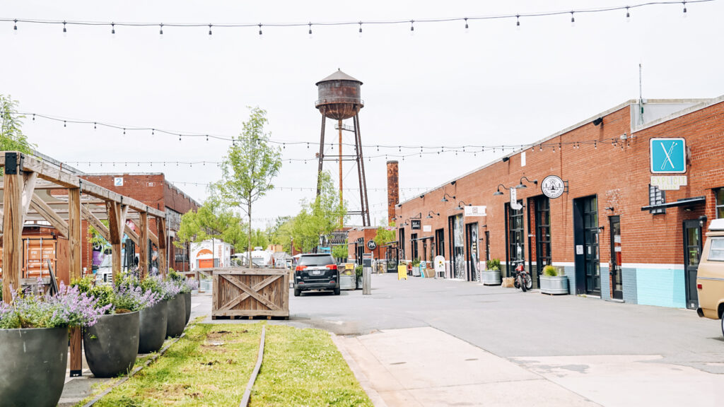 Camp North End, a place with free events, which is one of the free things to do in Charlotte