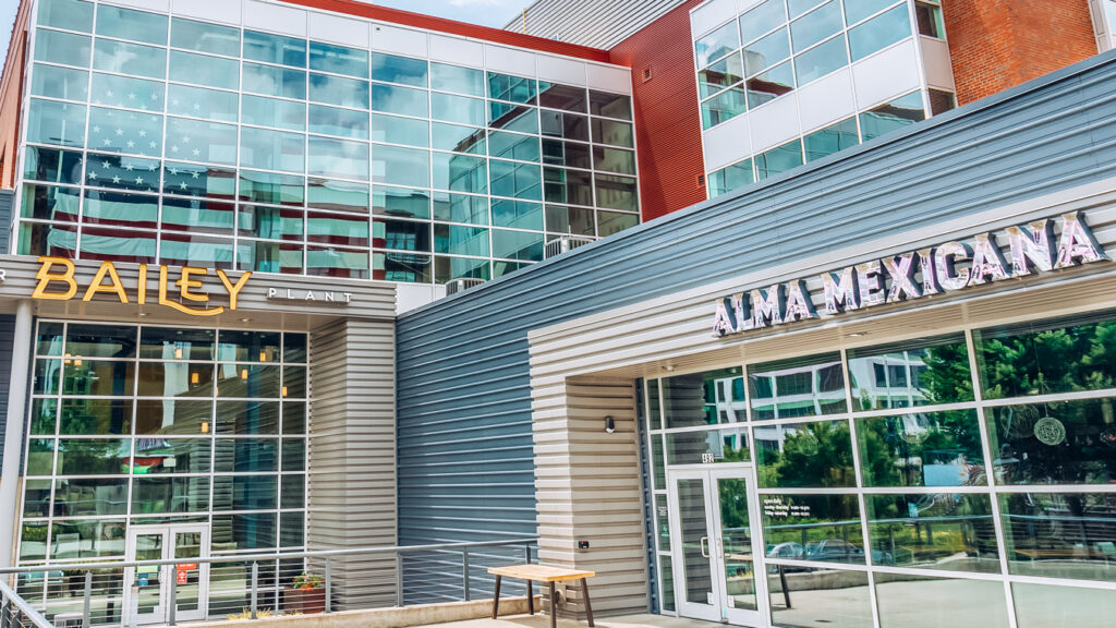 Outside of Alma Mexicana, one of the best lunch spots in Winston-Salem