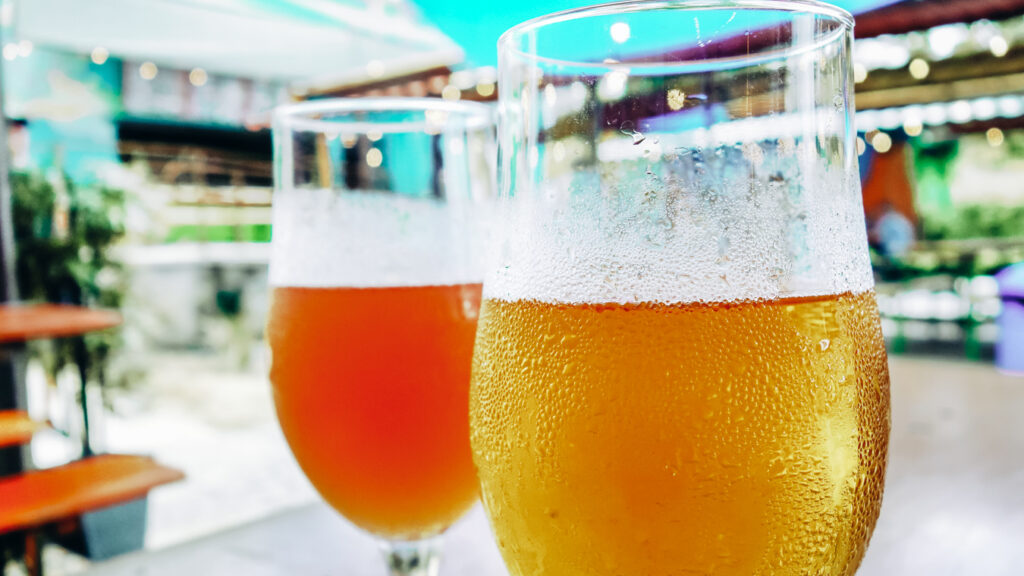 Beer at Hi-Wire Brewing, one of the best breweries in Asheville, NC