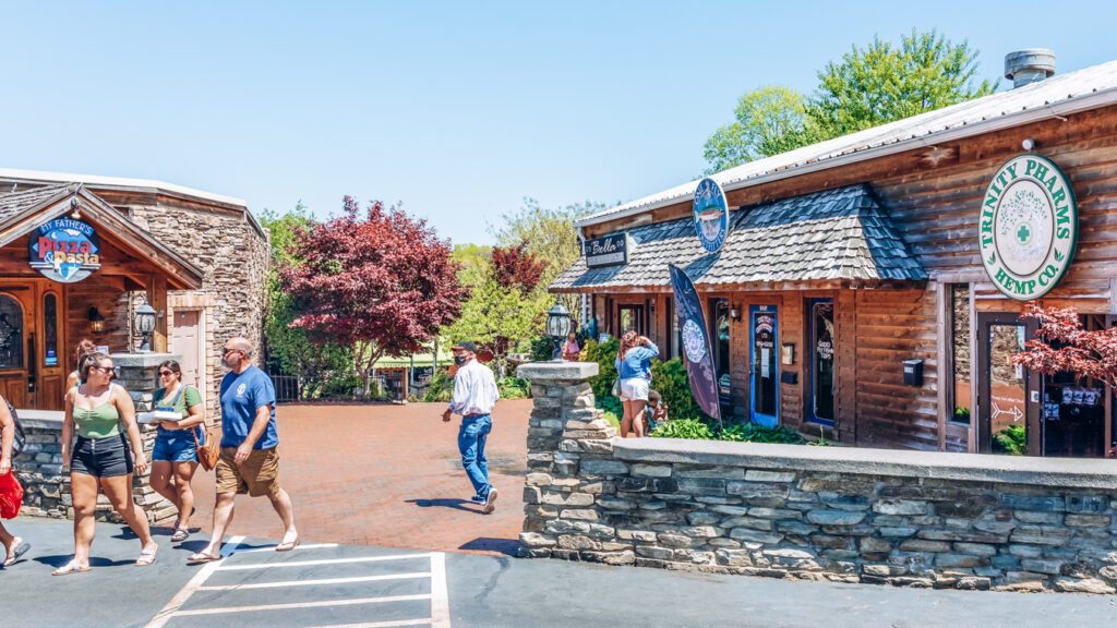 People and buildings in Black Mountain, one of the best small towns near Charlotte